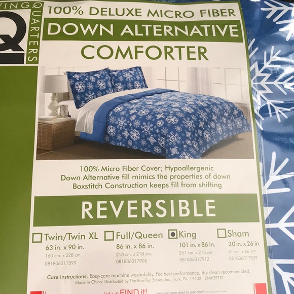 living quarters Bedding Blue Comforter And Throw Set Poshmark